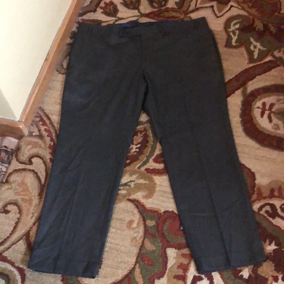 RALPH LAUREN Trouser Size 40”W 29”L Gray Flat Trouser Career Timeless $149 NEW - Picture 3 of 12